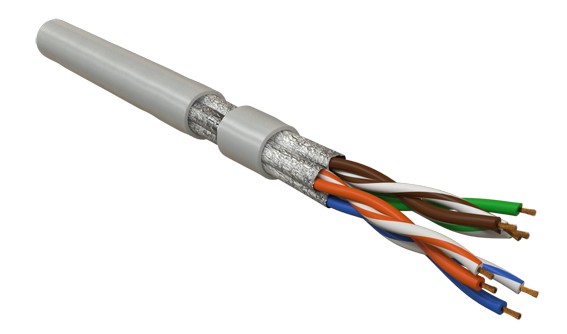 Купить Hyperline UFTP4-C6-P26-IN-LSZH-GY-500 (500 м) Кабель витая пара, экранированная U/FTP, категория 6, 4 пары (26 AWG), многожильный (patch), каждая пара в фольге, LSZH, серый в компании ТДФ